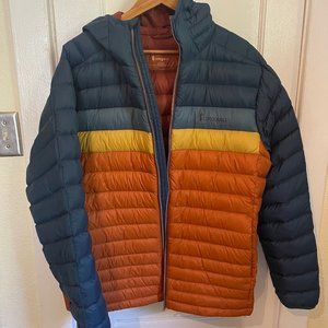 Cotopaxi Hooded Colorblock Down Jacket